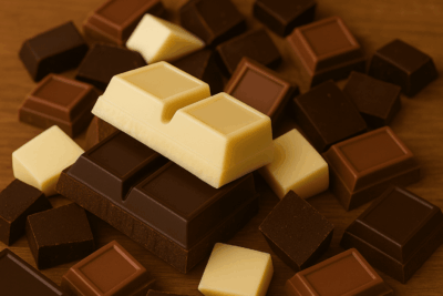 いろいろなチョコレートがおいてある