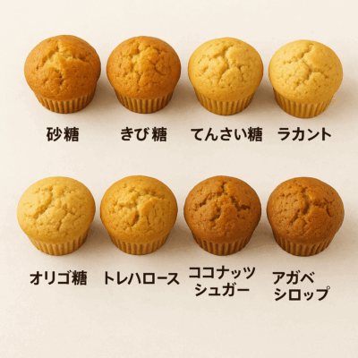 甘味料 選び方 マフィン比較
